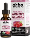 Hormone Balance for Women & PMS Relief - Women's Wellness Organic Hormonal Balance Supplements Liquid Drops & Menstrual Cramp Period Support - Raspberry Leaf, Chasteberry, Black Cohosh Supplement 1 Oz