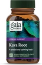 Gaia Herbs Kava Kava Root, Vegan Liquid Capsules, 60 Count - Unterstützt Emotional Balance, Calm & Relaxation, Garantied Potency 75mg Active Kavalactones
