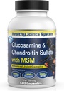Glucosamine Chondroitin MSM добавки для Joint & Bone Здоров'я - 120 капсули Joint Support & Discomfort Relief для спини, колін, рук