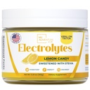 Zero Sugar - Lemon Candy Electrolytes Powder - refrescante hidratación - A enerxía libre de cafeína con todos os ingredientes naturais - Vegan, Keto e Paleo - Sugar Free Electrolytes Powder Drink Mix - 37 servizos