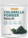 Chlorella Powder Natural - Chlorophyll Powder, Supports Immunrendszer & Máj funkció, Keep Youth, Vegan, Rich in Vegan Protein és Vitamins, 8 oz.