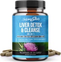 Liver Detox & Cleanse - 28-in-1 Liver Repair & Support Supplement for Men & Women with Milk Thistle, Apple Cider Vinegar, Dandelion Root Extract & Artichoke Extract - Non-GMO, 60 kapsulak