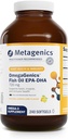 Metalgenics OmegaGenics Petroli d'EPA- DHA 720 mg - Petroli de peix Omega 3 suplementari - alt Potència - per a la Salut del cor, Musculloskeletal i Imnee System Health * - amb DHA & PA - 240gelis