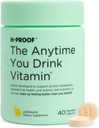 H-PROOF Vitamin, Liver Health & Immunity Support with Electrolytes, Milk Thistle, and Vitamins B & C - 40 Chewable Tablets (20 Xidmət), Vegan, Lemonade