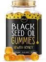 MAJU's Black Seed Oil Gummies with Honey 90ct, 500mg BSO Gummy, Black Cumin Seed Nigella Sativa Oil, Cold-Pressed, Potent Formula, 90ct