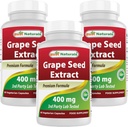 Najlepszy Naturals Grapeseed Extract 400 mg 120 vcaps (120 Count (opakowanie po 3))