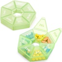2PCS Weekly Pill מארגנים 7 ימים גדול גלולות Box מארגנת מקרה יומי עבור ויטמין שמן דגים גלולות תוספת Arthritis ידידותית