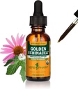 Herb Pharm Certified Organic Golden Echinacea Liquid Extract for Immune System Support - 1 Ounce (DGOLDEN01)