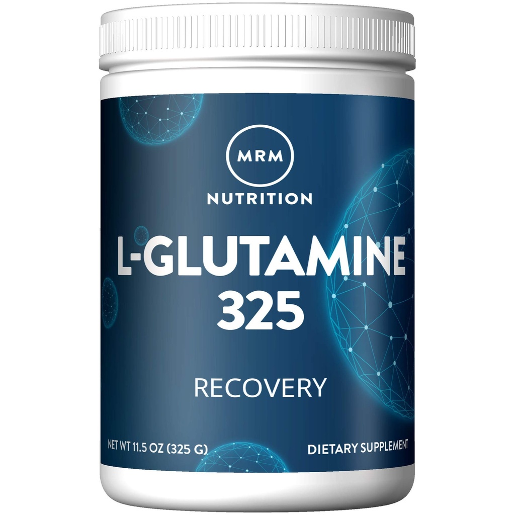 MRM Nutrition L‑Glutamine 325 Powder - For Women & Men - 325 Grams, Fermented L-Glutamine Amino Acid Supplement for Recovery, Muscle Support, Immune & Gut Health, Vegan Glutamine Formula - 65 Servings