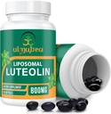 800 MG liposomalni luteolin dodatek - največja absorpcija, Premium antioksidant dodatek za možgane in splošno dobro počutje, 60 Softgels - 30-dnevno oskrbo