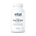 Vital Nutrients Ultra Pure® Fish Oil 800 Triglyceride Form - Heart, Brain, & Immune Health* - Sustainably Sourced High EPA & DHA Omega-3 Fatty Acid - Lemon Flavor - Gluten, Dairy, Soy Free - 90 Count
