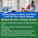 Kidney Cleanse Detox & Tamir - Kidney Health Expert Living w/Transplant - ABD Made Kidneys Support Supplement, Detox & Flush - Renal Vitamins 120 Capsules