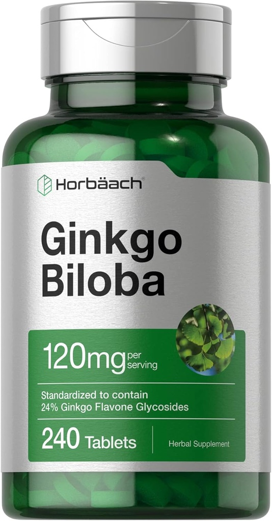 Horbäach Gakgo Biloba bổ sung 120mg (các bảng có tiêu chuẩn là Herbal Trích dẫn từ Herbal)