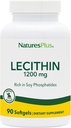 NaturesPlus Lecithin - 1200 mg, 90 Softgels - Rich in Soy Phosphatides - Gluten Free - 90 Zerbitzu