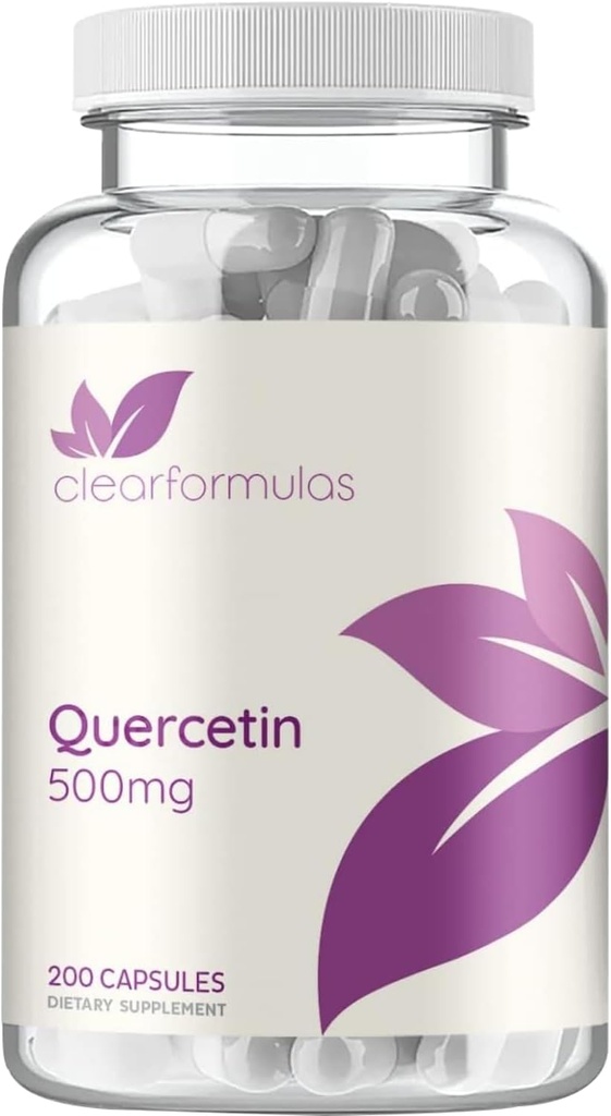 High Strength Quercetin 500mg Kapseln - Quercetin Dihydrate Potent Flavonoid Antioxidant und Nutraceutical für Herz- und Immununterstützung - Vegan Friendly - Made in a cGMP US Lab (200 Servietten)