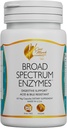 Cocó March N.M.D Broad Spectrum Enzymes- 18 Enzymes for Gluten-Lactose-Digestive Support -Adult &amp; Children Acid and Bile Resistant - Dairy Free, Vegan, 460 mg Proprietary Blend, 60 cápsulas