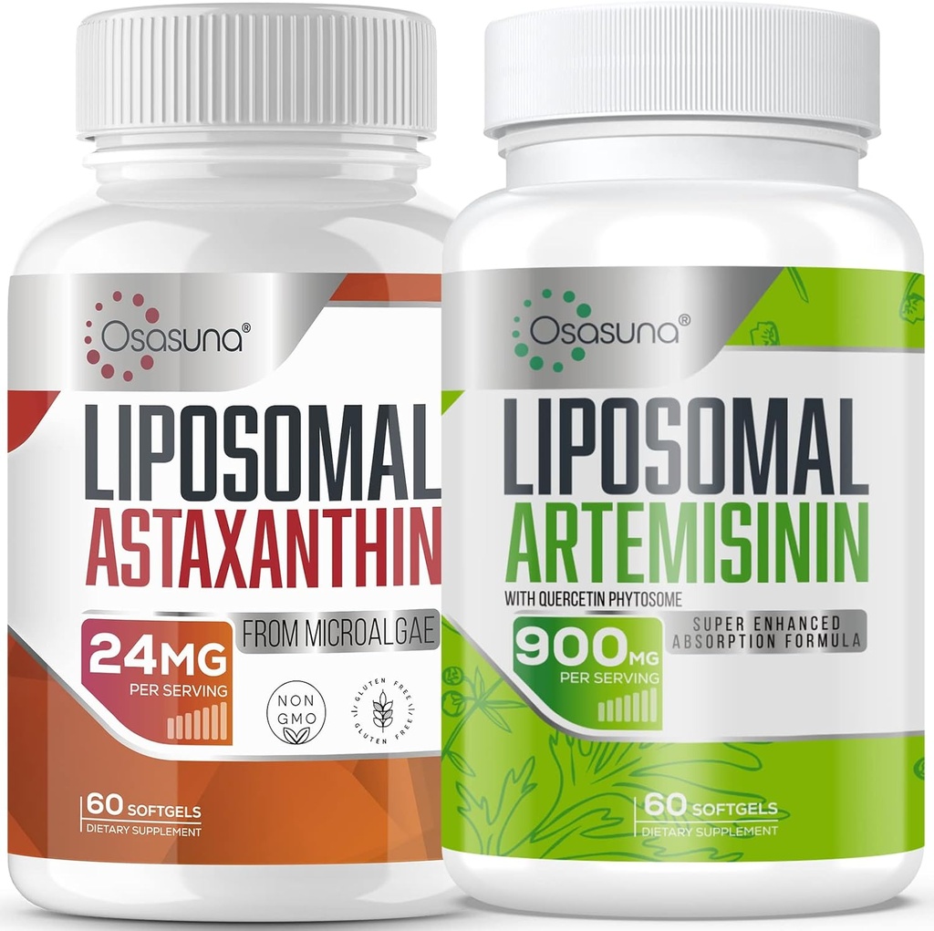 Astaxantina liposómica 24MG con Artemisina 600 mg