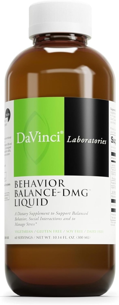 DAVINCI Labs - Gedragsbalans - DMG Liquid - A Dietary Supplement to Support Balanced Behavior and Manage Stress - 10.14 Fl Oz (60 Servings)