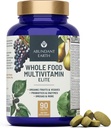 Bogata Zemlja Cela hrana Multivitaminski za ženske Daily Multi Vitamini Dodatki za moške Multivitaminski + B kompleks, Probiotični Multi Enzyme, Omegas za ekološko energijo Prebava 90ct-4pk