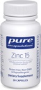 Encapsulations Zinc 15 מ"ג - תוספת Zinc Picolinate עבור תמיכה במערכת החיסון, צמיחה ופיתוח - עבור Wound Healing - 30 קפסולות