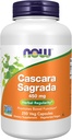 NOW Foods Supplements, Cascara Sagrada (Rhamnus purshiana) 450 mg, regularidade de herbas *, 250 cápsulas Veg