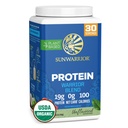 Vegan Organic Protein Powder Plant-based | BCAA Amino Acids Hemp Seed Soy Free Dairy Free Gluten Free Synthetic Free NON-GMO | Unflavored 30 Servings | Warrior Blend by Sunwarrior