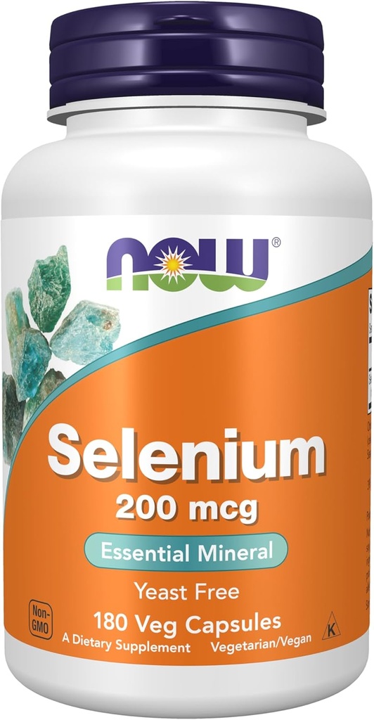 ACUM Alimente Suplimente, Seleniu (L-Selenometionină) 200 mcg, Minerale esenţiale*, 180 Capsule Veg