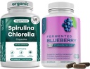 Teaveli Spirulina Chlorella and Blueberry Capsules
