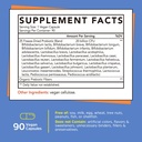 Gutcha Probióticos, 20 bilhões para homens e mulheres, 25 Strains + Fibra Prebiótica para Gut Saúde, Suporte imunológico, Suporte Digestivo, Freeze-Seco, Atraso-Release, prateleira-estável, 90 Caps Vegan