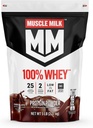 Leite Músculo 100% Whey Protein Powder, Chocolate, 5 Libra, 66 Servings, 25g de proteína, 2g de açúcar, Baixo em gordura, NSF Certificado para o esporte, Snack Energizante, Recuperação de treinos, Embalagem Maio Vary