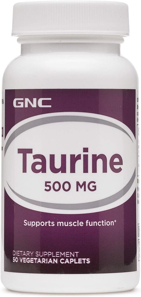 GNC Taurine 500mg, 50 Caplts, поддържа мускулна функция