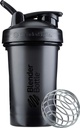 BlenderBottle Classic V2 Shaker Bottle Perfekt för Protein Shakes och Pre Workout, 20-Ounce, Black