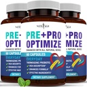 Pro Optimize Probiotiká pre ženy, Menopauza, 70 miliárd CFU, Tráviace zdravie - Podpora pre Bloating, Hot Flash, Spoločná podpora, Nočné potenie - Gut Health & Metabolizmus - Dong Quai (180 (Stoj z 3))