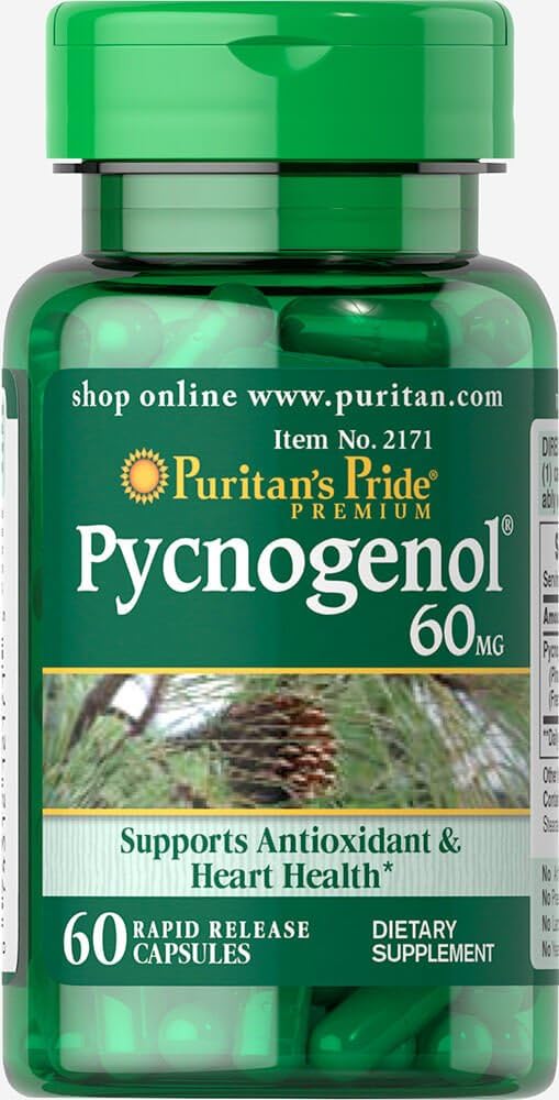 Puritan 's Pride Pycnogenol 60 mg -60 Kapsle