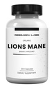 Research Labs Organic Lions Mane Supplement Capsules, 120 Capsules w/Patent Litropane™, Immune System Booster & Nootropic Brain Support Mushroom Supplement. Concentrated & Purified Extract