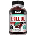Kaya Naturals - Antarctic Krill Oil 500mg with Omega 3, EPA, DHA, Phospholipids & Astaxanthin Supplement - Brain & Health Vitamin - Anti Aging Supplement - 30 Count Softgels
