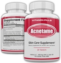 pílulas de acne 30 días - Suplementos para o tratamento de vitaminas a limpar a pel oleosa para mulleres, homes, adolescentes e adultos