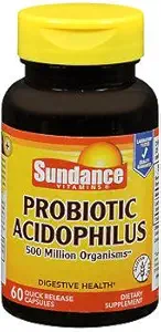 Sundance Probiotic Acidophilus Quick Release - 60 Capsules, Pack of 3