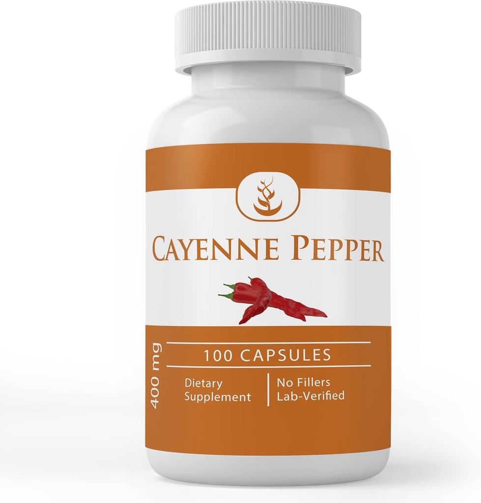 Pure Original Ingredients Cayenne Pepper, (100 kapszula) Mindig tiszta, nincs adalék vagy töltőanyag, Lab ellenőrzött