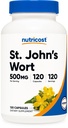 Nutricost St John’s Wort Capsules (500mg) 120 Capsules - Vegetarian, Gluten Free and Non-GMO