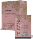 Truvani Vegan Pea Protein Powder | Vanilla Chai | 20g Organic Plant Based Protein | Single Serving Travel Packets | 10 Servings | Keto | Gluten & Dairy Free | Low Carb | No Added Sugar
