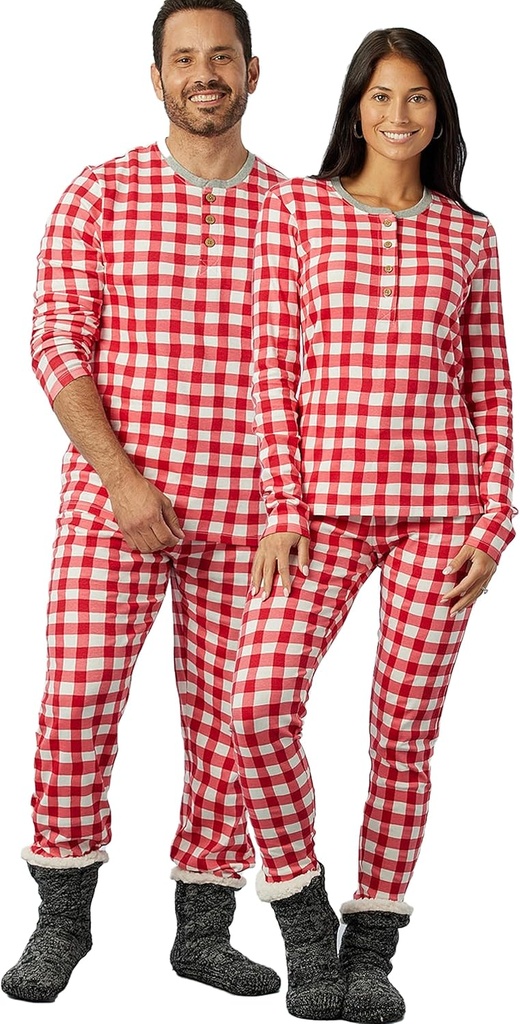 ÆrligBaby Familie Matching Holiday Pajamas 100% organisk bomull for menn, kvinner, barn, Todlere, Baby gutter, Jenter, Unisex, Kjæledyr