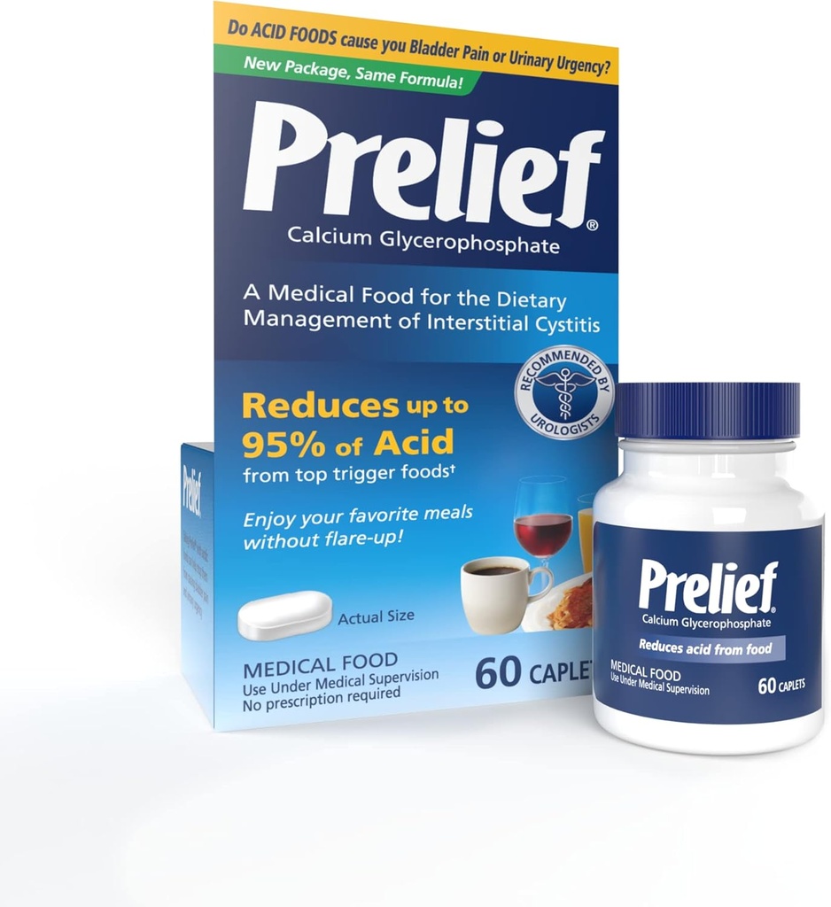 Prelief Acid Distribution Caplets Dietary Supplement, 60 Count