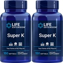 Life Extension Super K, 150 Softgels (Pakki 2) K- ja K2-vitamiinilla