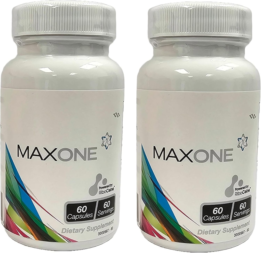 Max One, Suplementação de Riboceína Focada, 60 Cápsulas Vegetais, 30 Servidores (Pacote de 2)