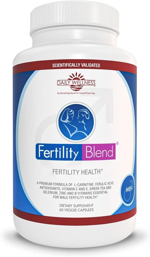Daily Wellness for Men - man Fertitual Supples, วิตามิน Bleend Pails - Men Count pre- Conception for help - suffty for men - suples - 60 Capsoles 1 แพ็ค