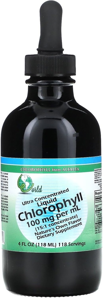 העולם ORGANIC Liq Chlorophyll 15:1 ריכוז, 0.02 פאונד