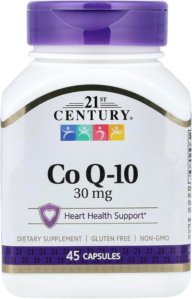 21st Century Co Q10 30 mg Capsules, 45 Count (21341)