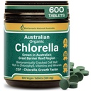 Biogenesis Organic Chlorella Tablets – 600 Count (500mg) | Australian Grown | BioDynamic Cracked Cell Wall | Rich in Chlorophyll, Vitamins & Minerals | Supports Energy & Immunity | Vegan Tablets
