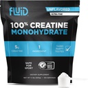 Fluid Creatin - 100% Kreatín monohydrát prášok, Nepríchutný, Informované Sport Certified, 5g na obsluhu (100 porcií)
